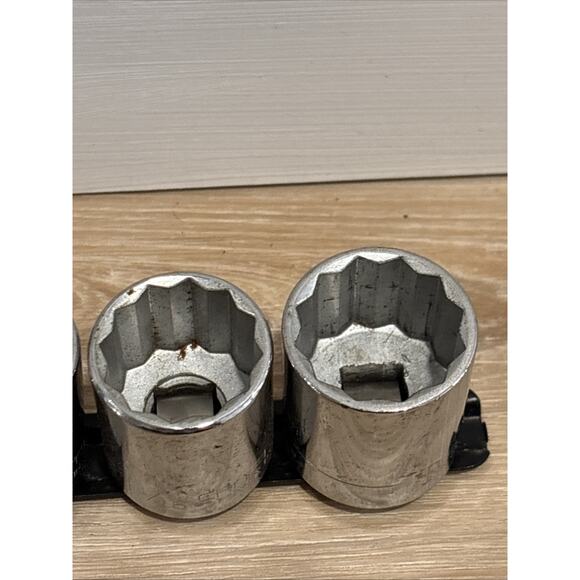 Craftsman Sockets Set Of 10 / SAE / 1/2” Drive With Organizer Made In USA - Picture 7 of 14